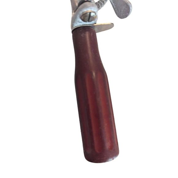 Vintage 1950s Metal Ice Cream Scoop by Peerless 8.75-inch Red Wood Handle Works - Picture 5 of 7